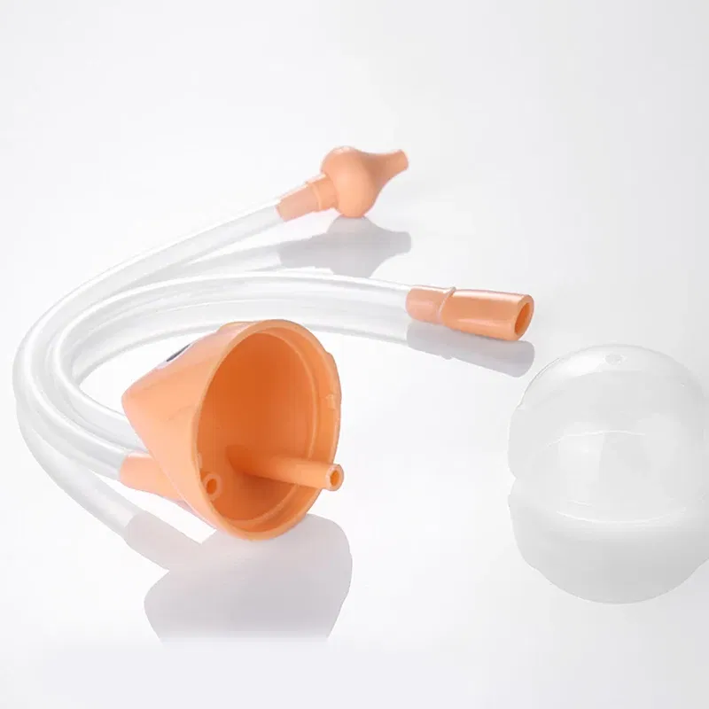 Color: Red - Baby Nose Clean Silicone Infant Nasal Aspirator Wash Your Nose Care Baby Nose Nasal Inhaler Infant Preventing Backflow Aspirator