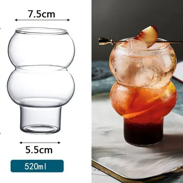 Color: MULTI, Capacity: 301-400ml - Transparent Heat Resistant Glass Coffee Mug Glass Latte Cup Breakfast Mug Milk Water Cocktail Glass Cup Beer Drinking Glasses