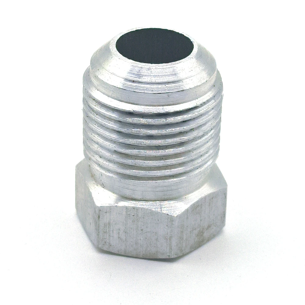 Color Name: WHITE - Automotive Air Conditioning Hose Connector Pipe Joint R134a/R12 Outer Tooth Welding Aluminum Pipe Head Conversion Fittings