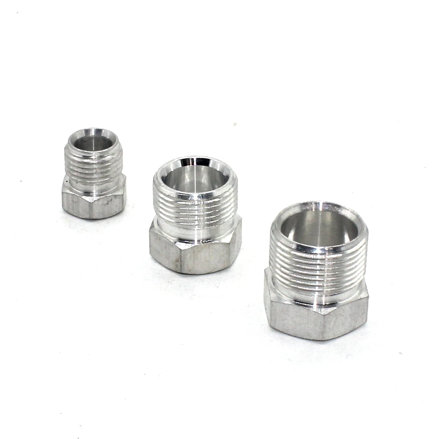 Color Name: WHITE - Automotive Air Conditioning Hose Connector Pipe Joint R134a/R12 Outer Tooth Welding Aluminum Pipe Head Conversion Fittings