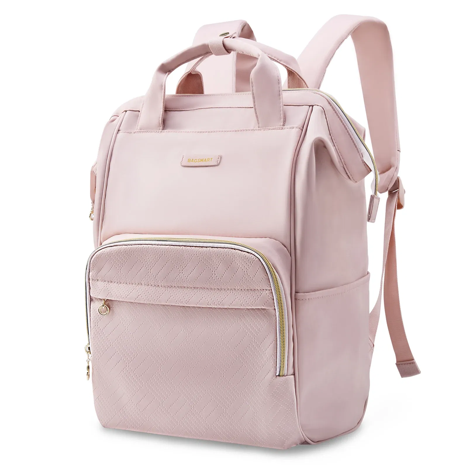 Color: Gold, Size: 12 inches, Ships From: CHINA - BAGSMART Travel Backpack 14-15.6inch Laptop Backpack Waterproof Backpacks For Women Cute College Schoolbag Female Bags