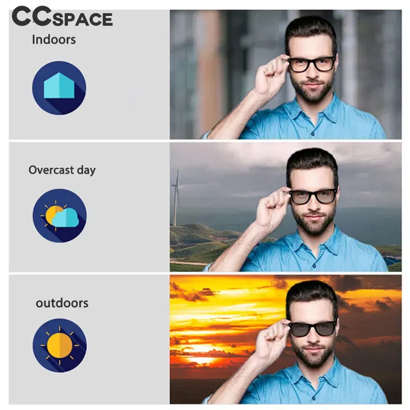 Lenses Color: GRAY, Lens Index: 1.56 - A Pair Optical Lens Progressive Multi-focus & Photochromic Myopia Presbyopia Scratch-resistant 1.56 1.61 1.67 1.74 Index