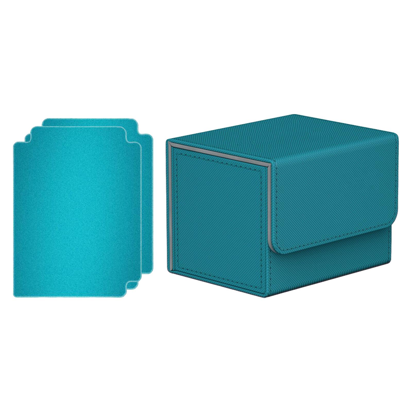 Color: Light Grey - Card Deck Box Collectible Cards Container with Magnetic Closure Card Deck Storage Box for Sports Cards Trading Card Games