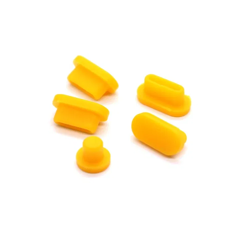 Color: Yellow - Anti Dust Dirt Plug for MacBook Pro16 MacBook Air 13 MacBook 13 15 Pro Touch Bar Silicone Port Plugs Cover Set 5pcs/set