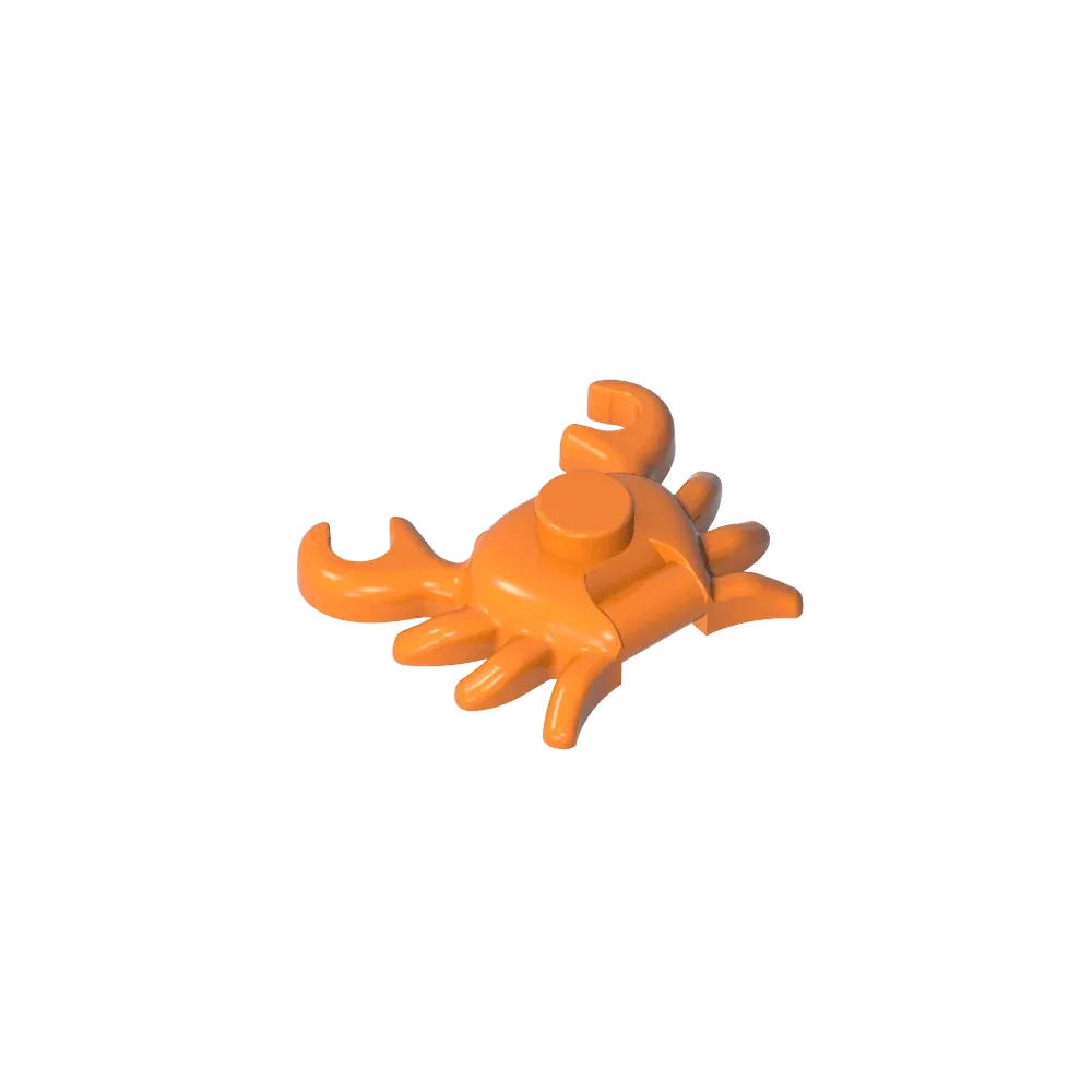 Color: WHITE - Gobricks GDS-2024 Animal, Crab compatible with lego 33121 Assembles Building Blocks children's toys