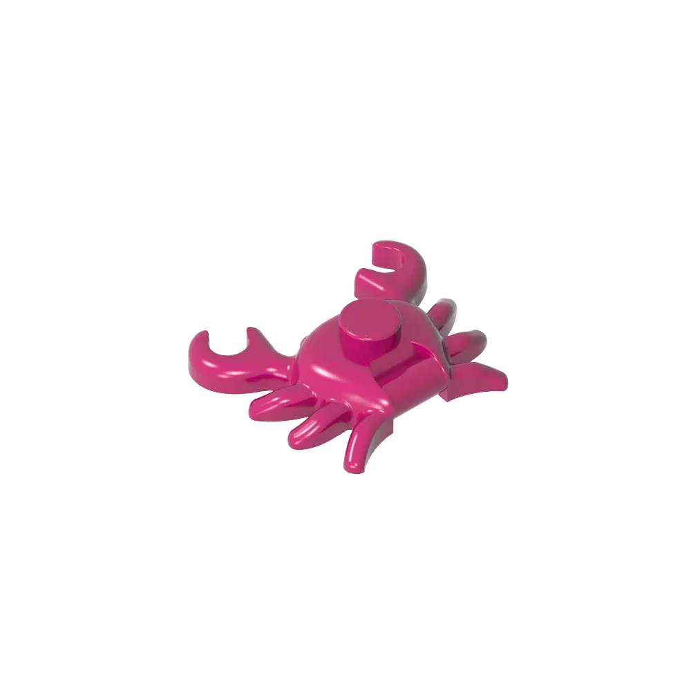 Color: WHITE - Gobricks GDS-2024 Animal, Crab compatible with lego 33121 Assembles Building Blocks children's toys