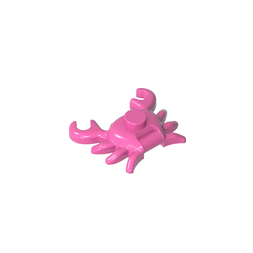 Color: WHITE - Gobricks GDS-2024 Animal, Crab compatible with lego 33121 Assembles Building Blocks children's toys
