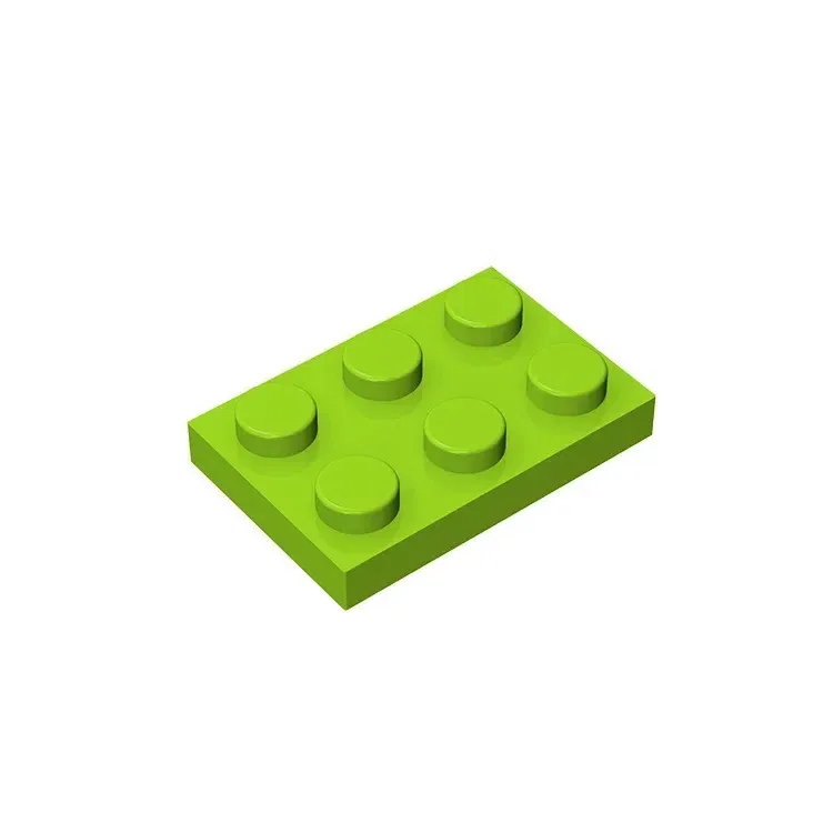 Color: Gold - Gobricks GDS-510 Plate 2 x 3 compatible with lego 3021 pieces of children's DIY building block Particles Plate DIY
