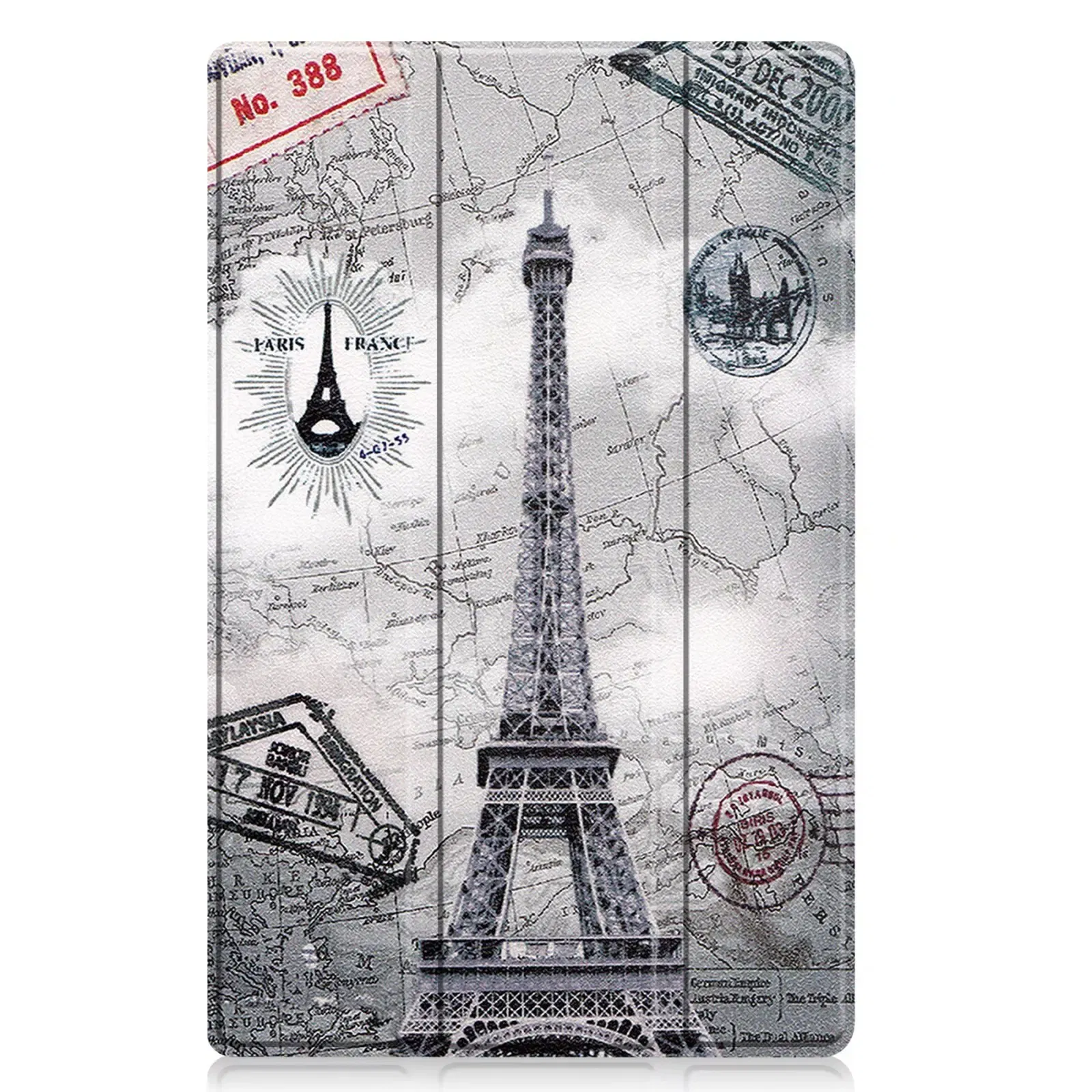Color: WHITE, Size: Thirteen, Ships From: CHINA - For Lenovo Tab M10 HD 2nd Gen Case TB-X306F X306X Tri-Fold Stand Wake/Sleep Magnetic Protective Shell PU Leather Tablet Cover