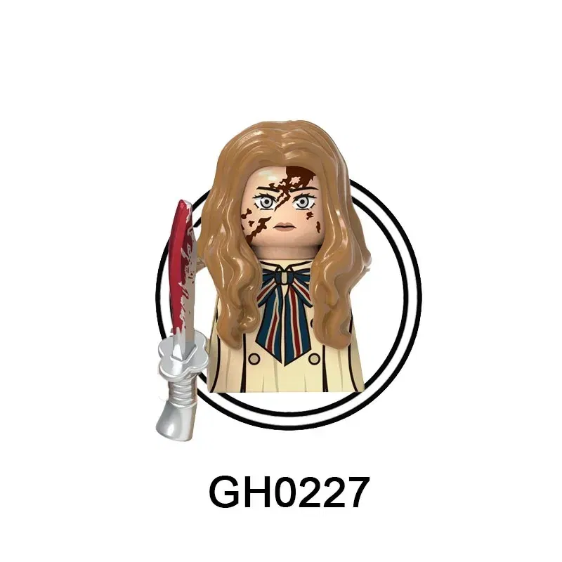 Color: NAVY - 2025 Building Blocks KF6173 KF6175 KF6176 Halloween Horror Jason Sally Leather Face Jack Character Figures Bricks Children Toys