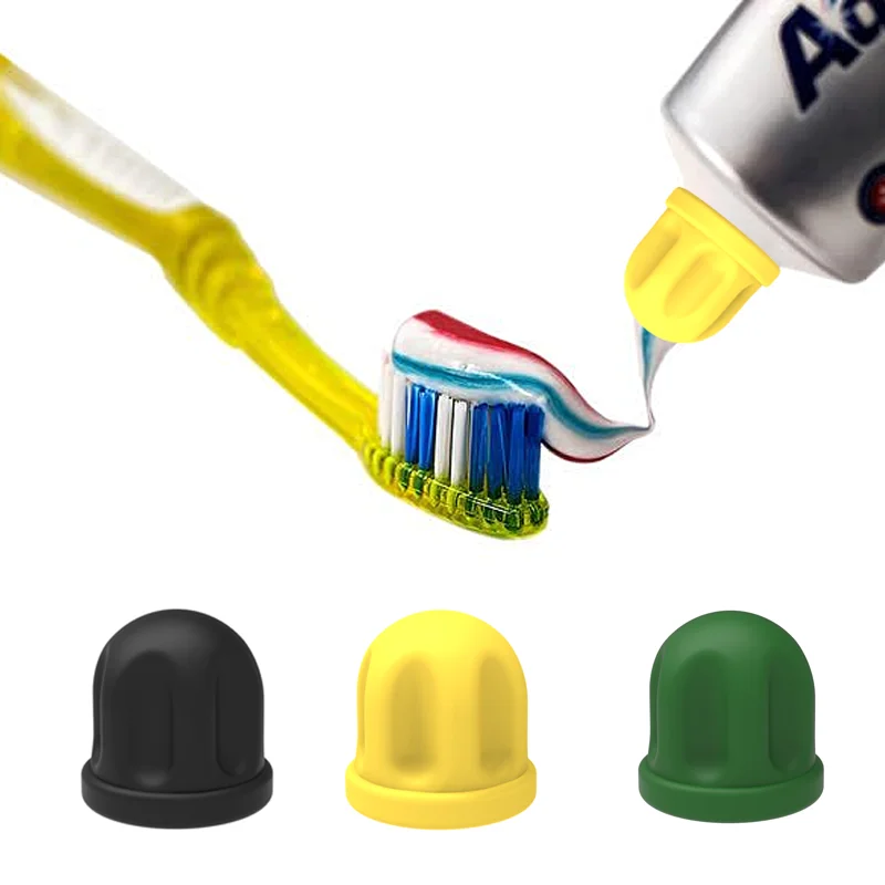 Color Name: Blue - 1x Save time,Self-Closing Toothpaste Caps,Toothpaste Squeezers Cap Keeps Toothpaste No Mess or Waste ,Toothpaste Lid Dispenser