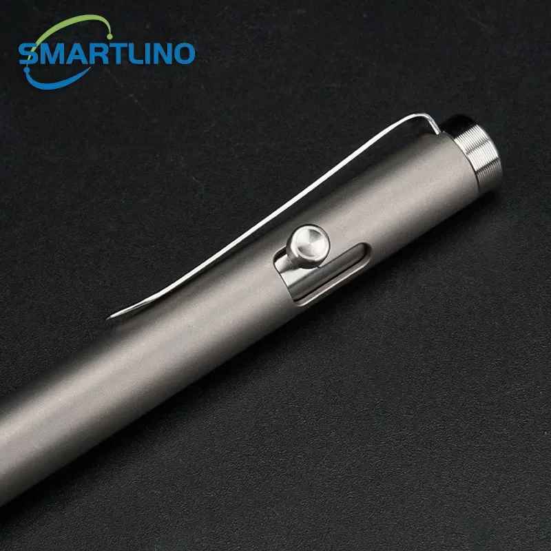 Color: Sky blue - High Quality Titanium Tactical Bolt Action Ballpoint Pen Self Defense EDC Writing Tools for Outdoor Traveling Office Gift
