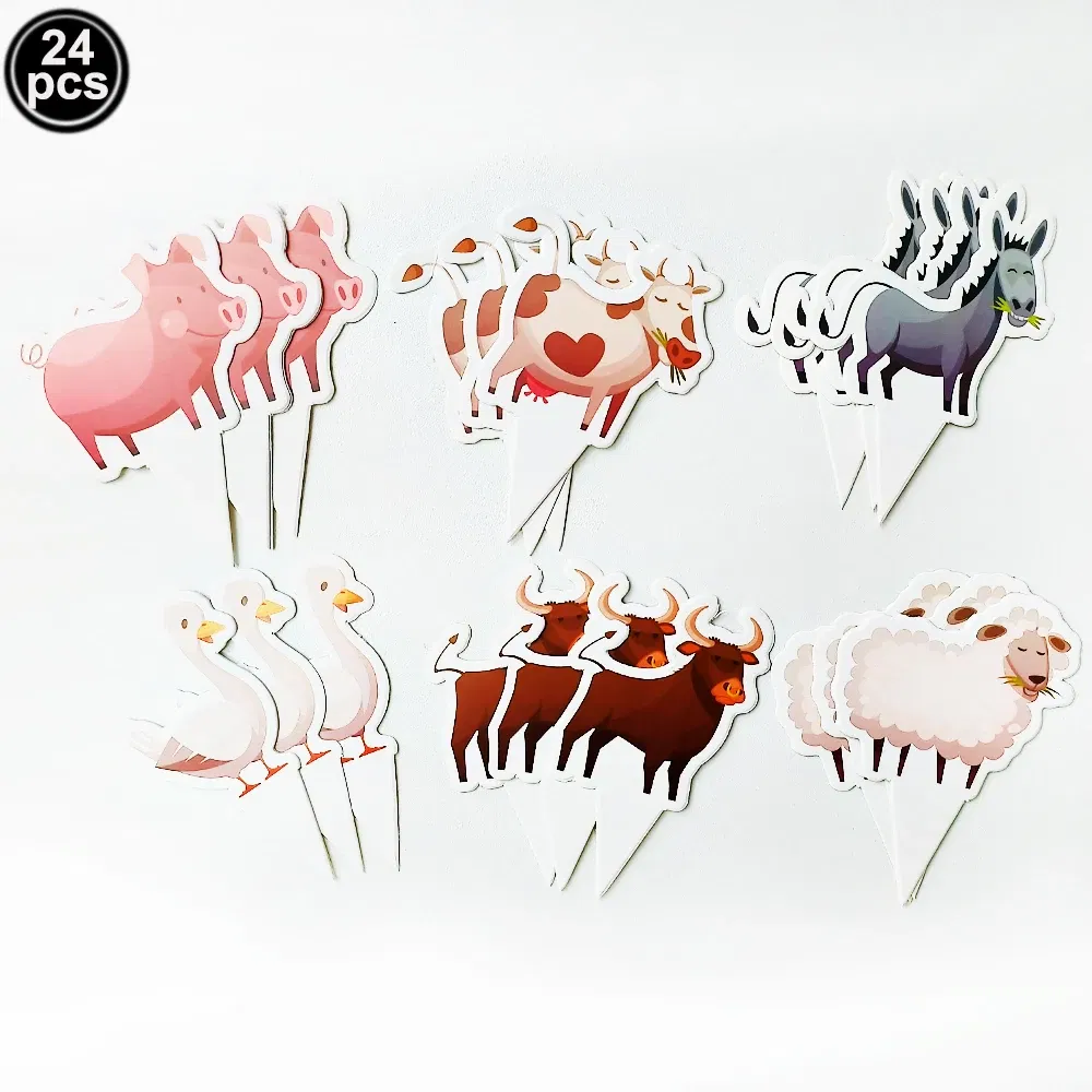 Color: DEEP BLUE - Farm House Fun Barnyard Animals Party Supplies Paper Plates Napkins CUps Farm Animals Birthday Party Decoration