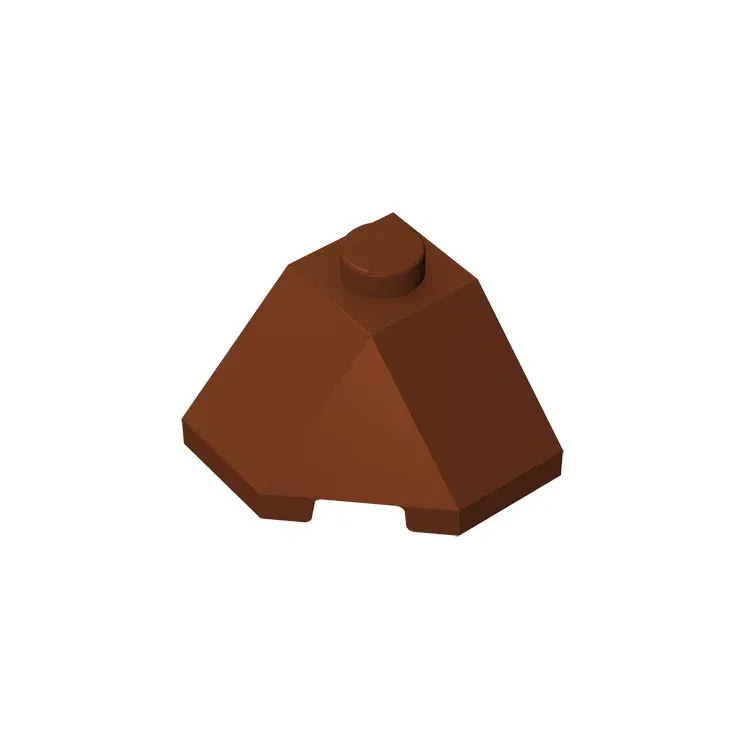 Color: green - Gobricks GDS-802 ROOF TILE 2X2X1 45 DEGR.-BOT.45DEGR. compatible with lego 13548 children's DIY Educational Building Blocks Tech
