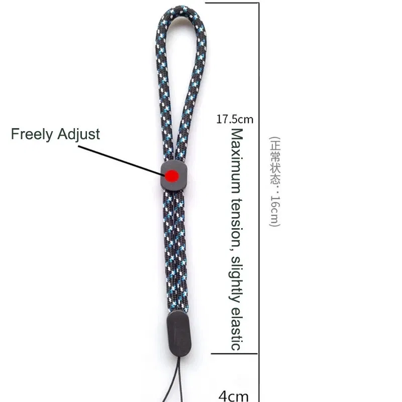 Color: Silver / Gray - Adjustable Hand Wrist Lanyard Strap String for Mobile Phone Keys Keychains USB Flash Drives U Disk Camera Anti-lost Lanyard