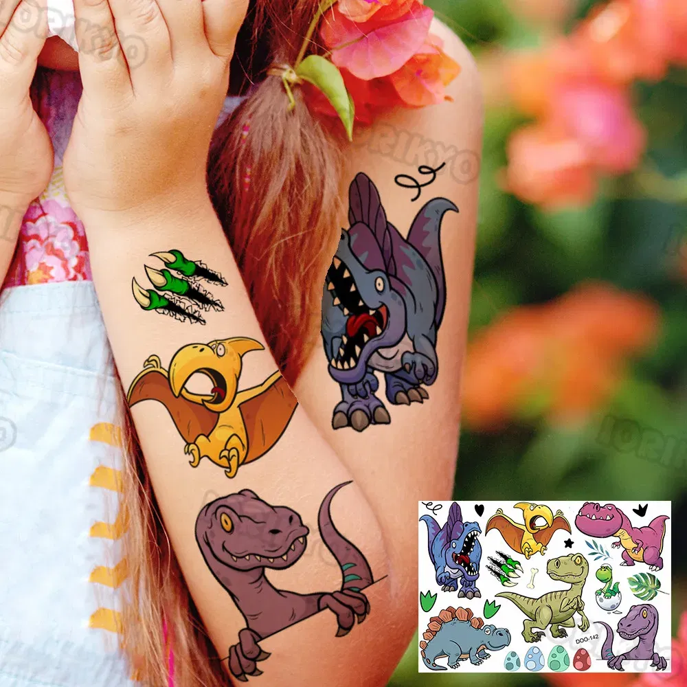 Color: wine red - Funny Whale Tree Temporary Tattoo For Child Boy Face Neck Girls Son Daughter Fake Moon Tattoos Sticker Cartoon Transfer Tatoos