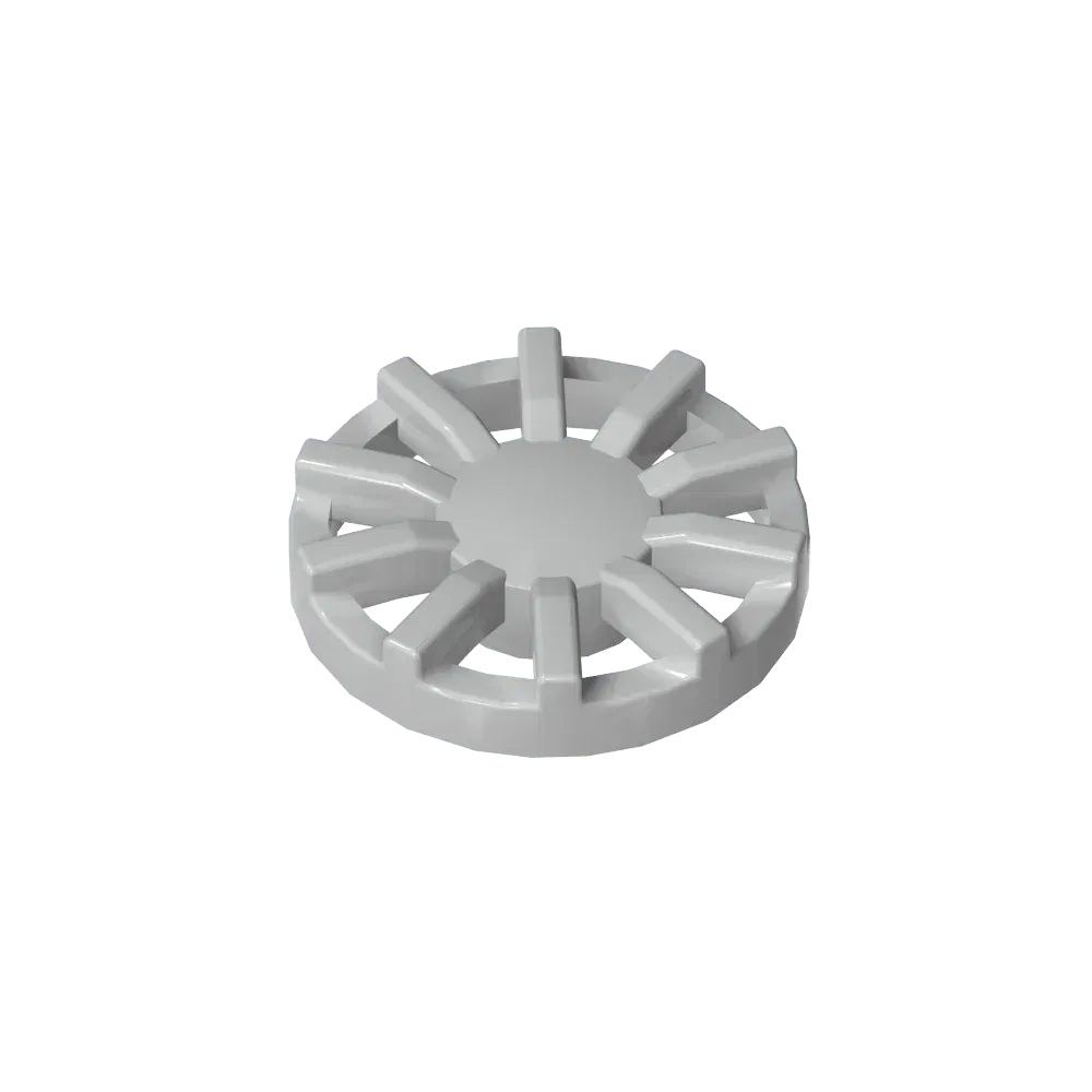 Color: Wood - Gobricks GDS-21262 Wheel Cover 7 Spoke Y Shape - for Wheel 18976 compatible with lego 18978B Assembles Building Blocks