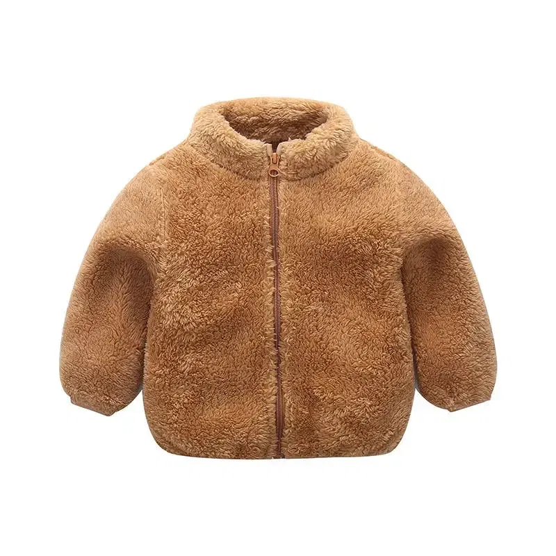 Color: SKY BLUE, Kid Size: 24M - Kids Winter Coats 2024 New Children Outerwear Boy Warm Fleece Jacket Baby Girls Jackets for Autumn Spring Children Clothing