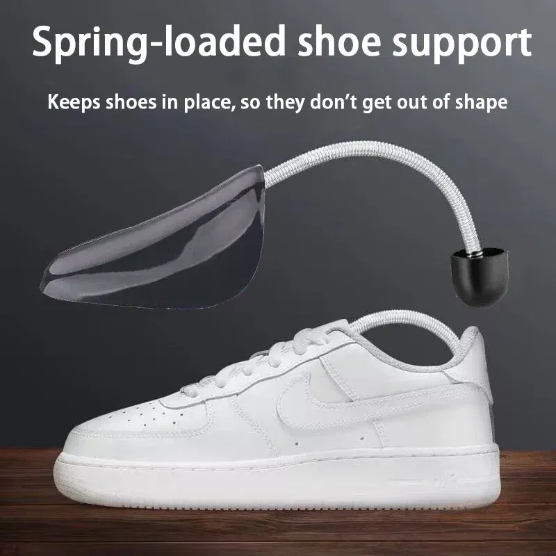 Color: Beige, Ships From: CHINA - Household 1 Pairs Plastic shoes Holder Stretcher Shaper Adjustable Length Shoe Trees Support Prevent Deformation Wrinkle Crease