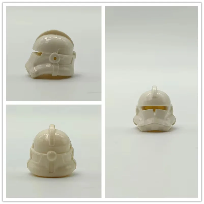 Color: Yellow - 1Pcs Star Wars Clone Trooper Helmet Building Block Mini Action Figure Toys