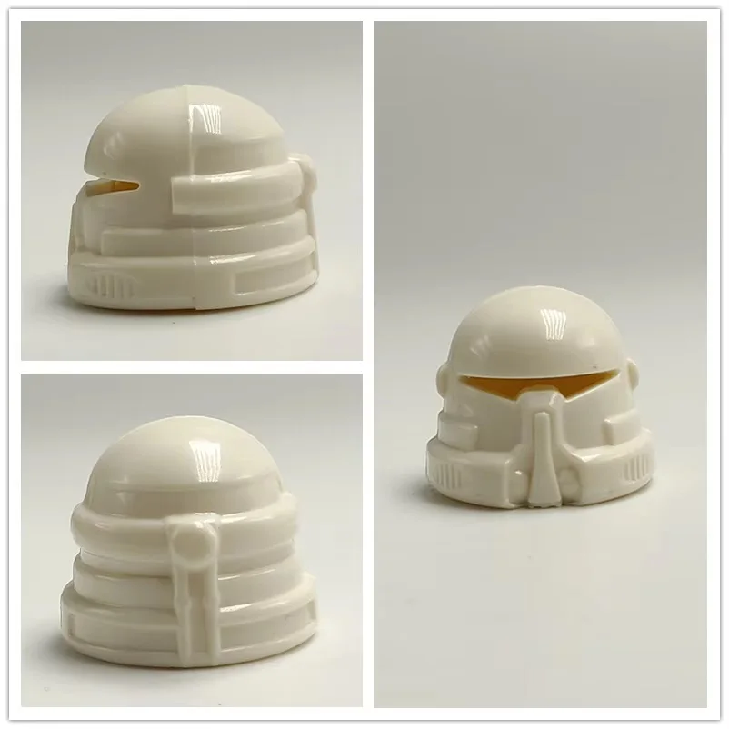 Color: Yellow - 1Pcs Star Wars Clone Trooper Helmet Building Block Mini Action Figure Toys