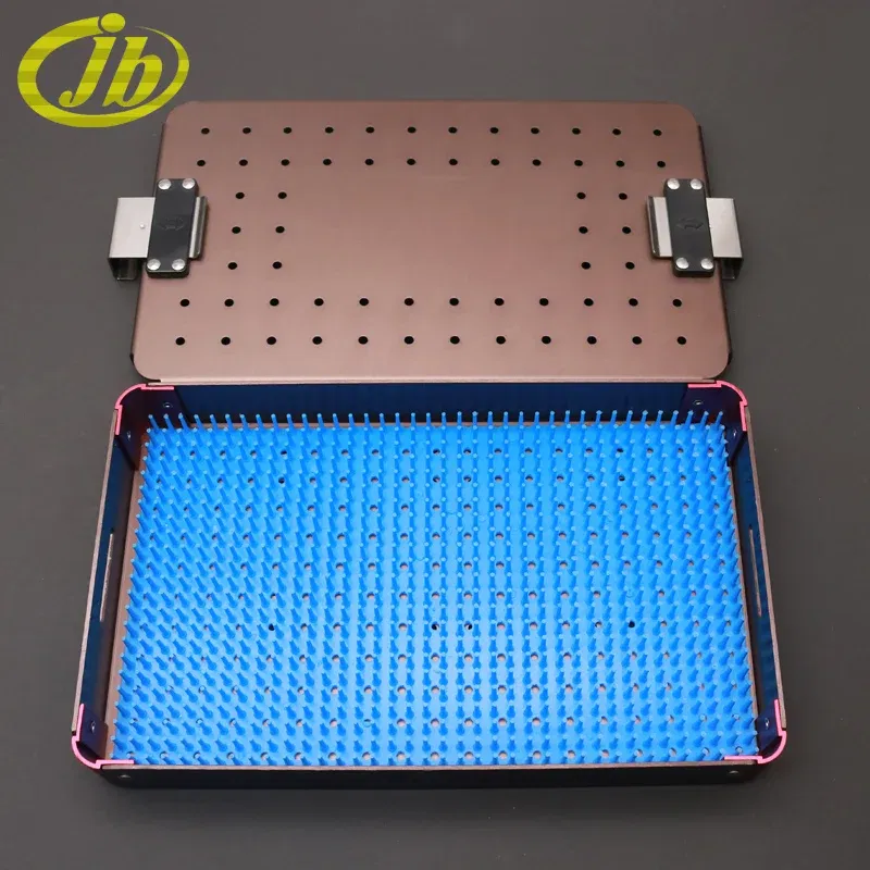 Color: Burgundy, Ships From: CHINA - Medical disinfecting box surgical operating instrument single-deck aluminium alloy coffee autoclave sterilization