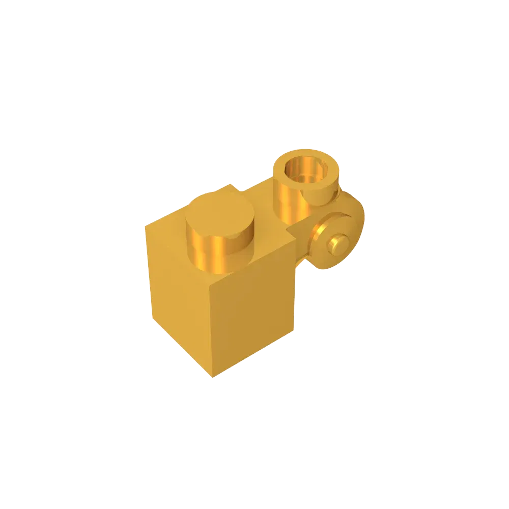 Color: Dark Khaki - Gobricks GDS-M150 Brick Special 1 x 1 with Scroll with Open Stud compatible with lego 20310 Assembles Building Blocks