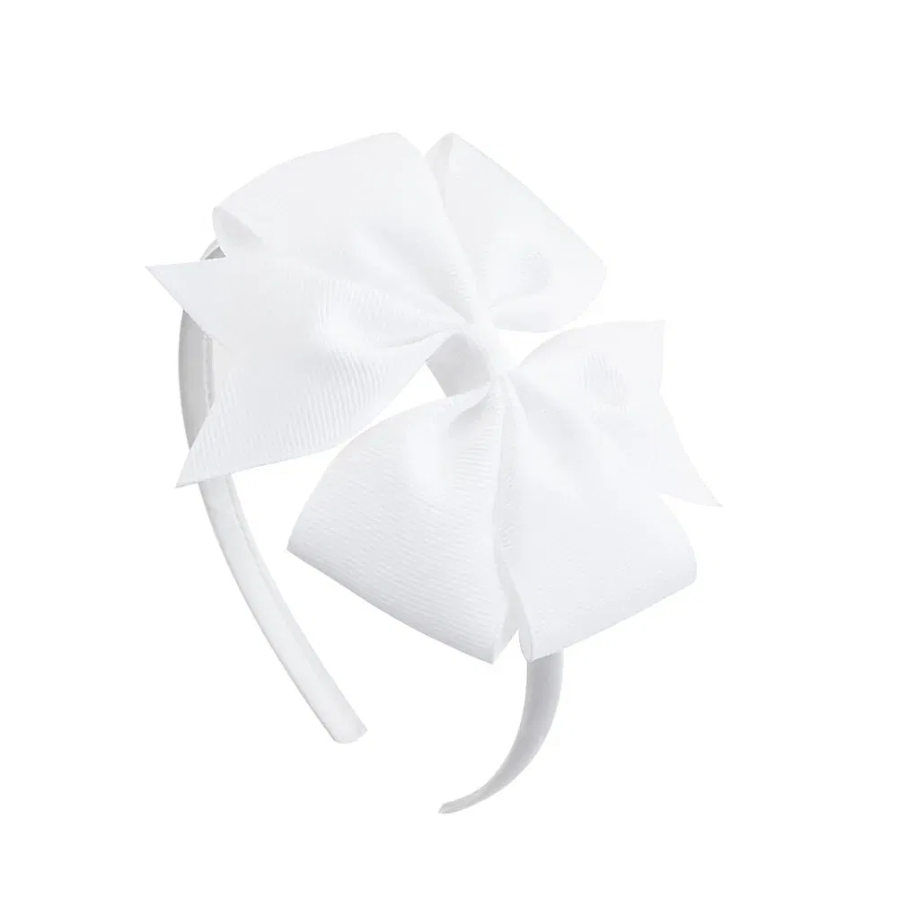 Color: Ginger - 1 Piece Ribbon Handmade Hair Bows Hairbands for Baby Girls 20 Colors Cute Bowknot Solid Headband Headwear Baby Hair Accessories