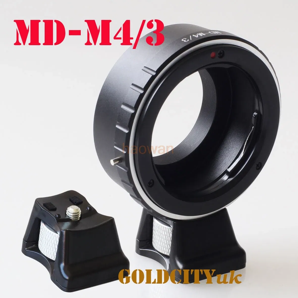 Color: Blue - Adapter ring with tripod for Minolta MD MC Lens to panasonic M43 G1 GH1 GF1 GF3 GX8 G7 GF7 GH4 GM1 GX7 GF6 EM5 EM1 EM10 camera