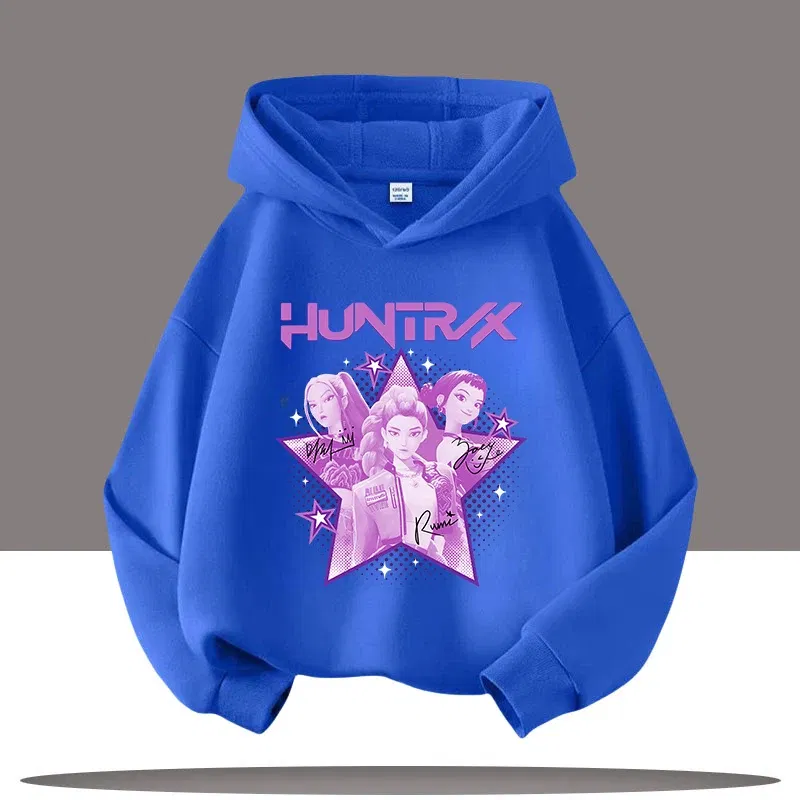 Color: MULTI, Kid Size: 8 - Y2K KPop Demon Hunters Hoodies Teenage Girls Boys Rumi KPop Demon Hunters Hoody Autumn Casual Long Sleeve Children's Clothing