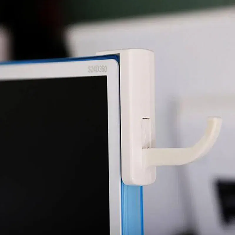 Color: WHITE - Headphones Accessories Headphone Stand Universal Headphone Headset Hanger Wall Hook PC Monitor Earphone Stand Rack