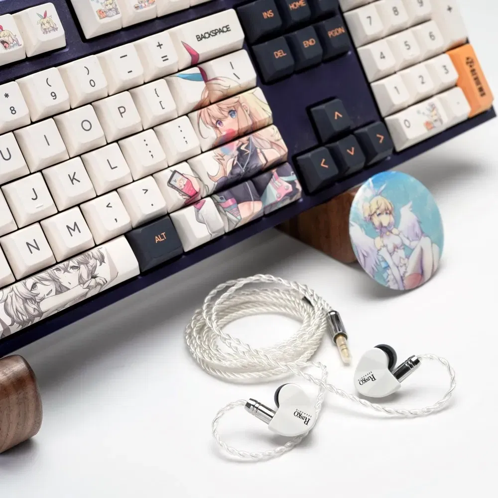 Color: WHITE - SeeAudio x Z Review White Rinko Hybrid Earphone 1DD+1Planar In-ear Monitors HiFi Wired Headphone J-POP Music Earbuds 2Pin 0.78
