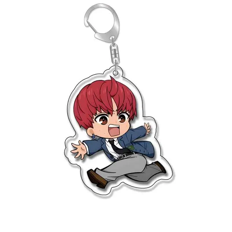 Color: Blue - Anime Dandadan Momocute Cartoon Key Ring Keychain Jewelry Girl Pendant Fashion Children Gift Accessories Bag Charms Acrylic