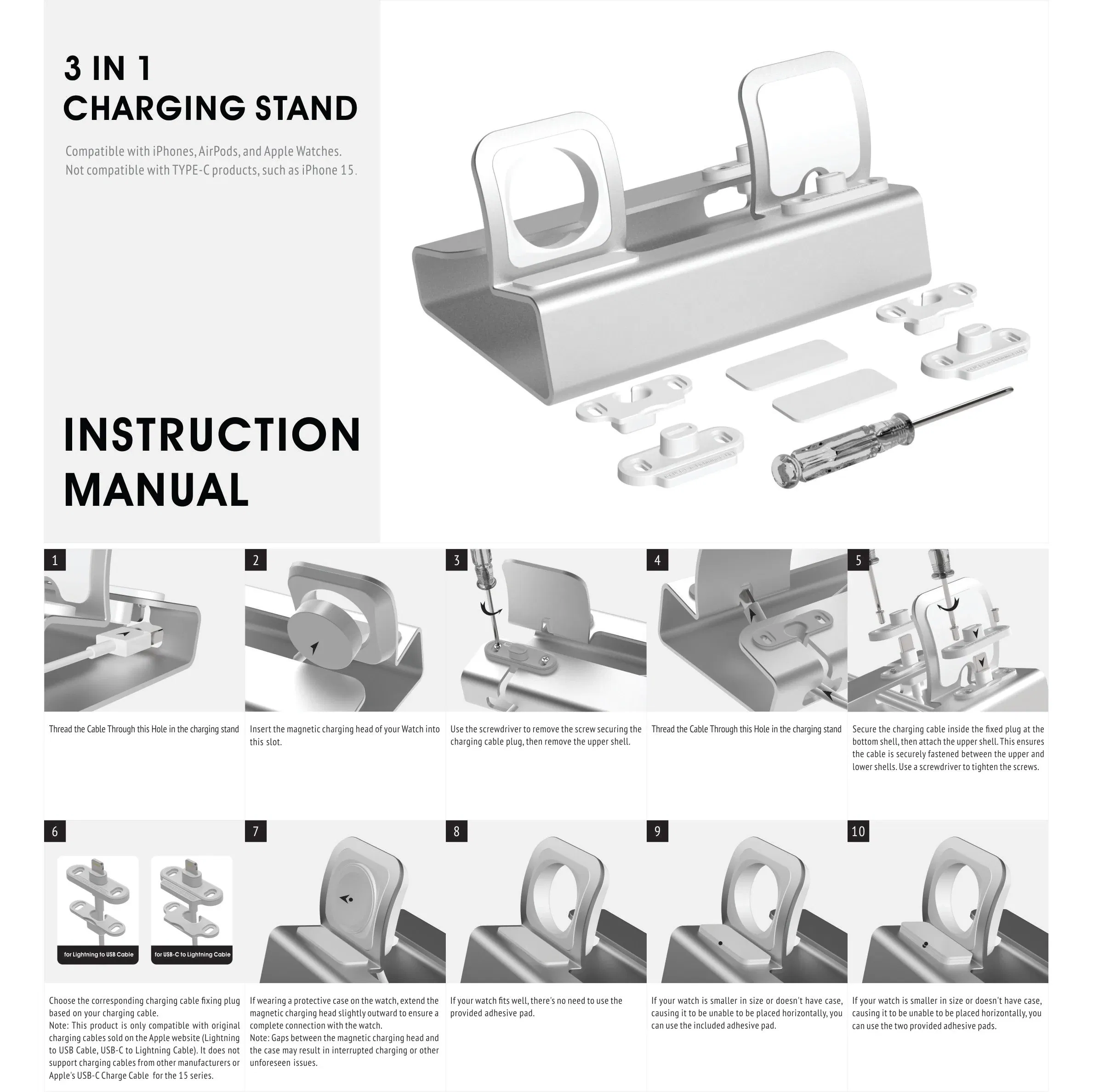 Color: Yellow - Charging Dock Station Stand Holder For AirPods IPad Air Mini Apple Watch For iWatch For iPhone 14 13 12 11 X XR XS MAX 8 7Plus