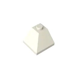 Color: Gold - Gobricks GDS-621 CORNER BRICK 2X2/45 OUTSIDE compatible with lego 3045 children's DIY Educational Building Blocks