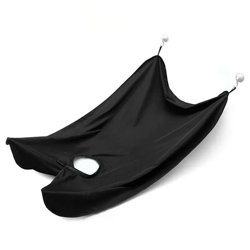 Color: Yellow - Male Shaving Apron Beard Catcher Cape Care Bib Face Shaved Hair Adult Bibs Shaver Cleaning Hairdresser for Man Clean Apron Gift