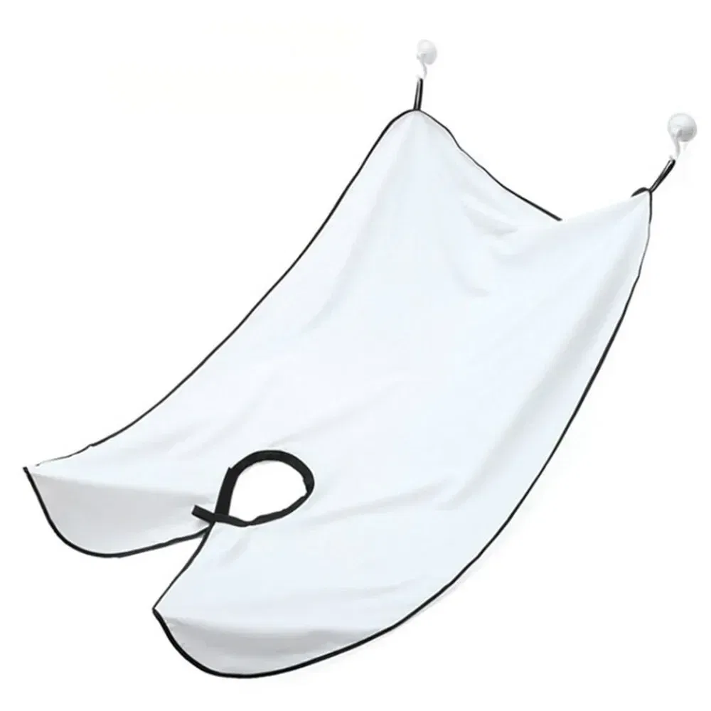 Color: Yellow - Male Shaving Apron Beard Catcher Cape Care Bib Face Shaved Hair Adult Bibs Shaver Cleaning Hairdresser for Man Clean Apron Gift