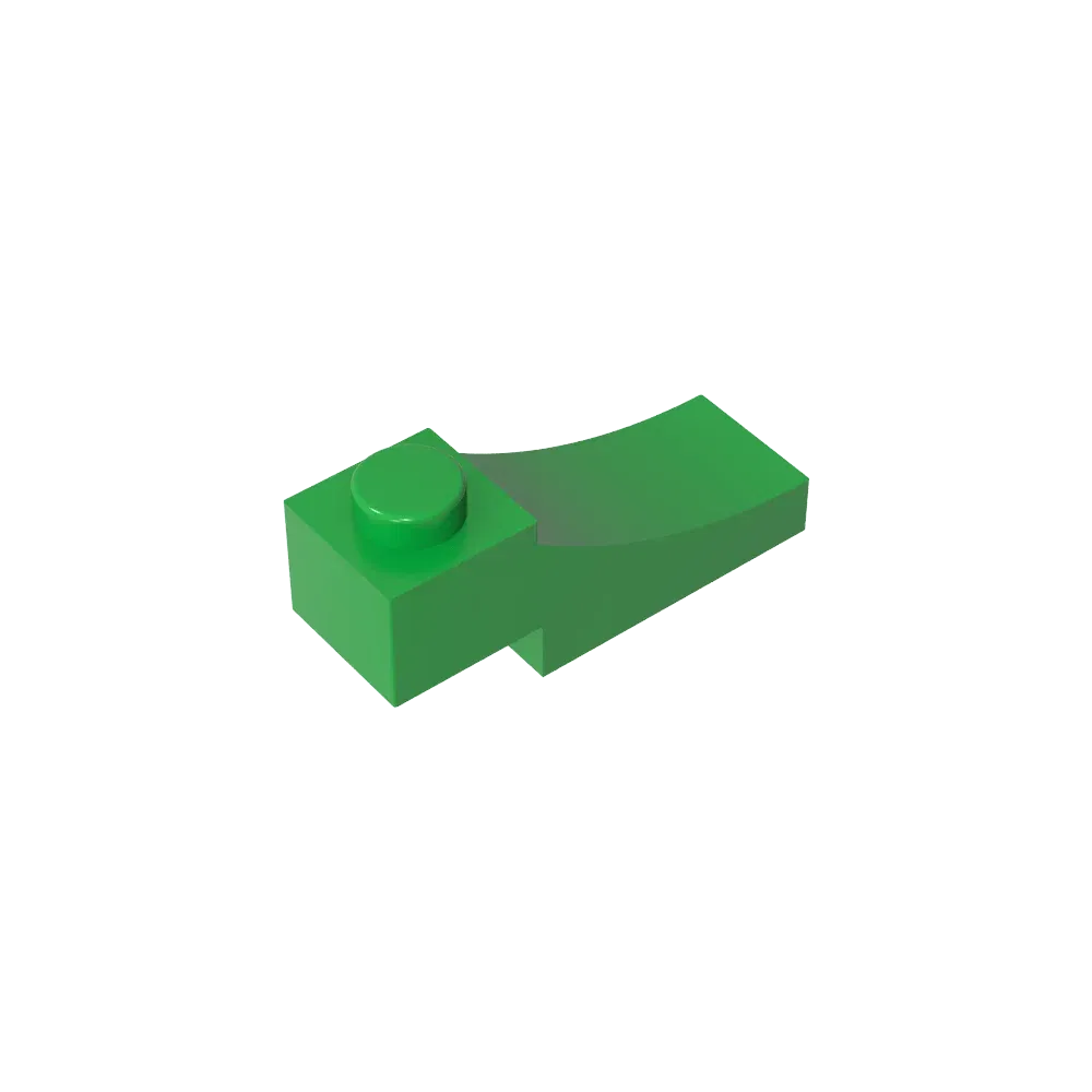 Color: Light Grey - Gobricks GDS-2183 Brick Curved 3 x 1 with 2/3 Inverted Cutout compatible with lego 70681 Assembles Building Blocks