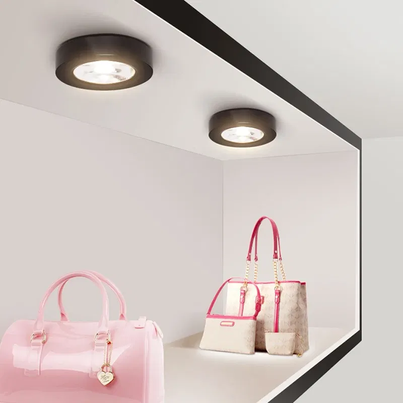 Body Color: Blue, Emitting Color: Warm White - 3 Colors Slim Ceiling Lamp Ceiling Light LED Foldable 360 Recessed Surface Mounted Spotlight for Hallway Gallery Display Living