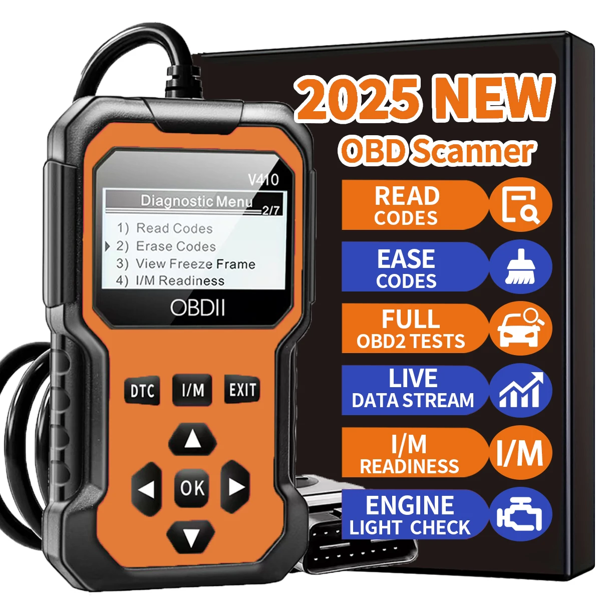 Color: Red - Car Obd2 Scanner Diagnostic Tool Code Reader Engine Fault Code Reader Scanner Can Diagnose All Obd Ii Protocol Cars since 1996 Scan Tool