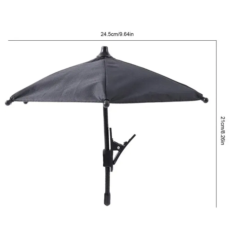 Phone Shade Umbrella Sun Shield Umbrella Phone Holder Adjustable Desktop Phone Stand Sun Visor Sun Shield Phone Umbrella Stand