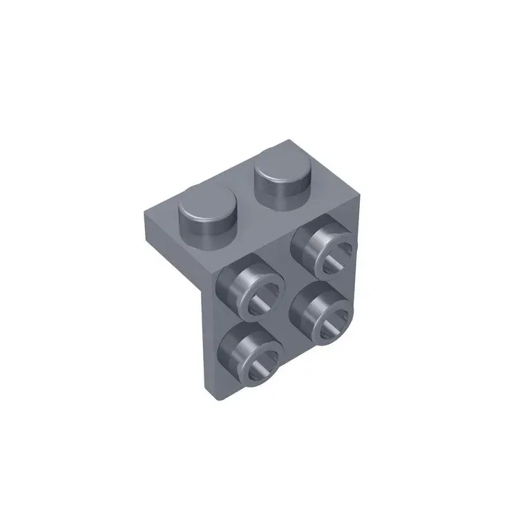 Color: light green - Gobricks GDS-641 ANGLE PLATE 1X2 / 2X2 compatible with lego 44728 21712 92411 children's DIY Educational Building Blocks