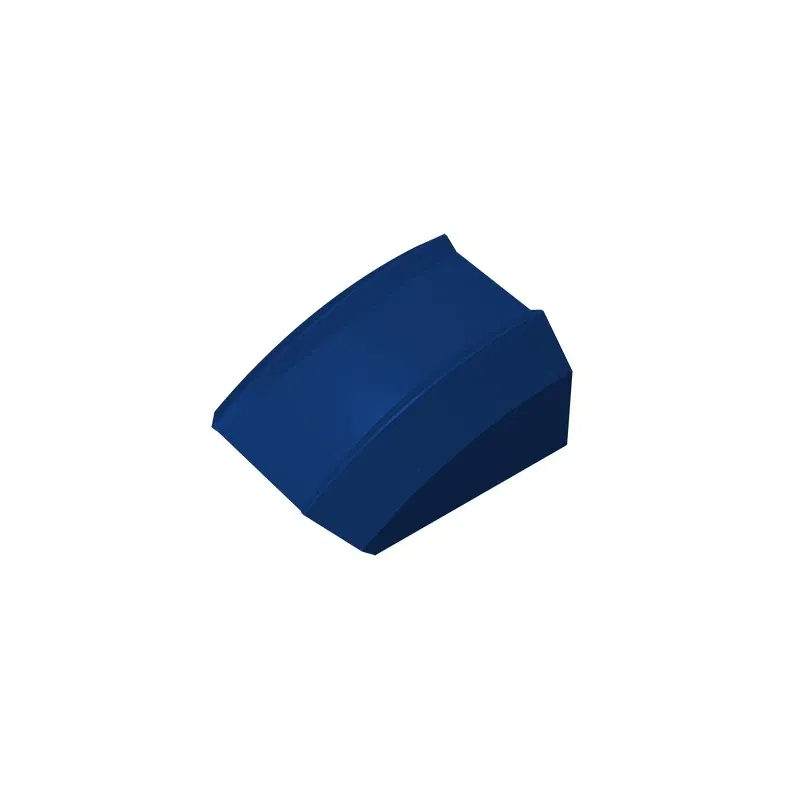 Color: SKY BLUE - Gobricks GDS-1015 Slope, Curved 2 x 2 Lip compatible 30602 47904 pieces of children's DIY