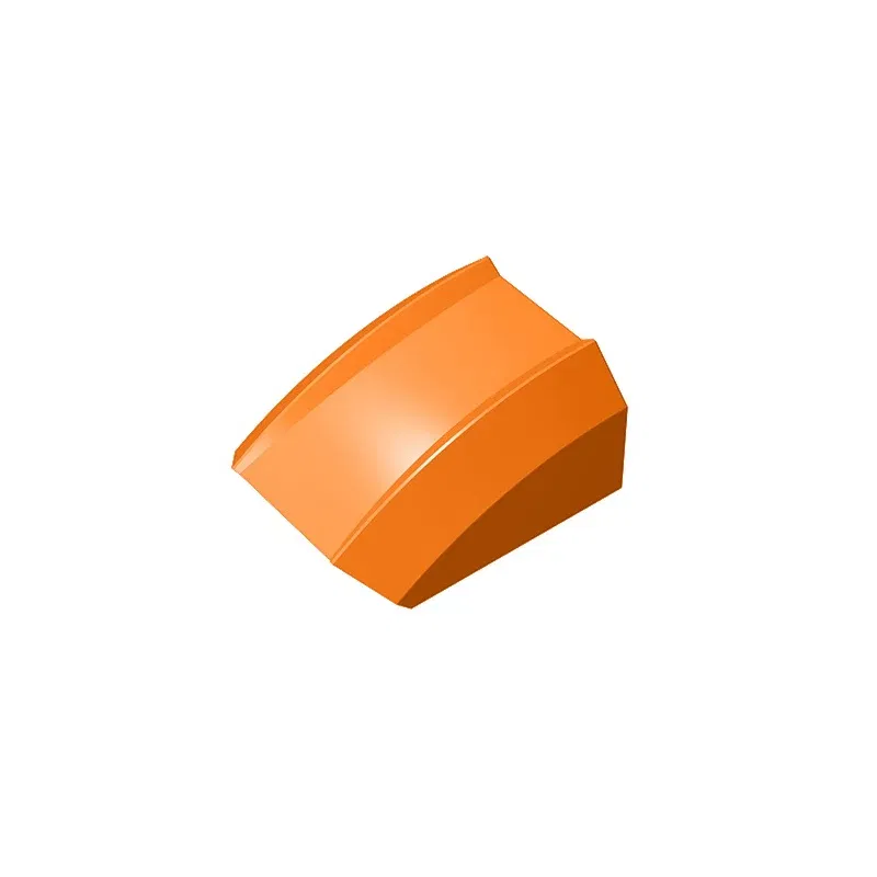 Color: SKY BLUE - Gobricks GDS-1015 Slope, Curved 2 x 2 Lip compatible 30602 47904 pieces of children's DIY