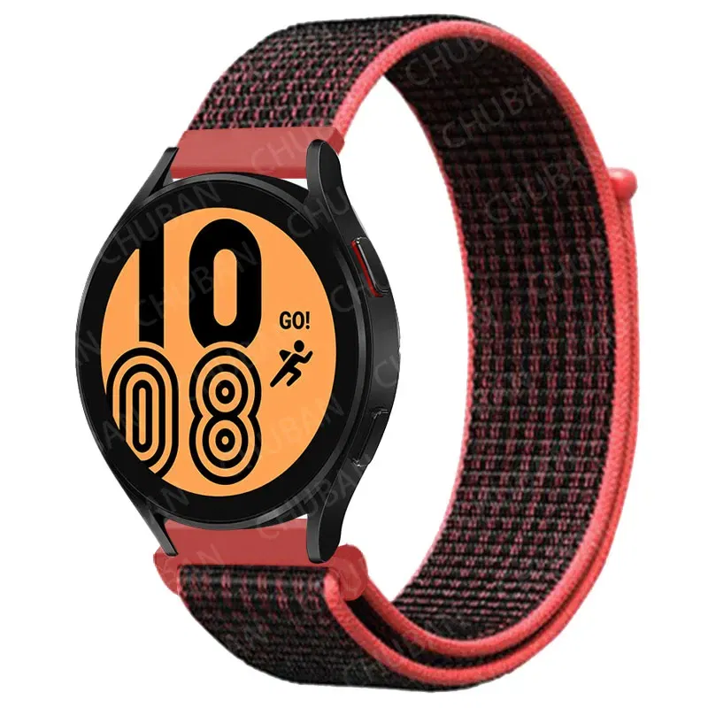 Band Color: BLACK WHITE, Band Width: 20mm - 20mm/22mm nylon Band