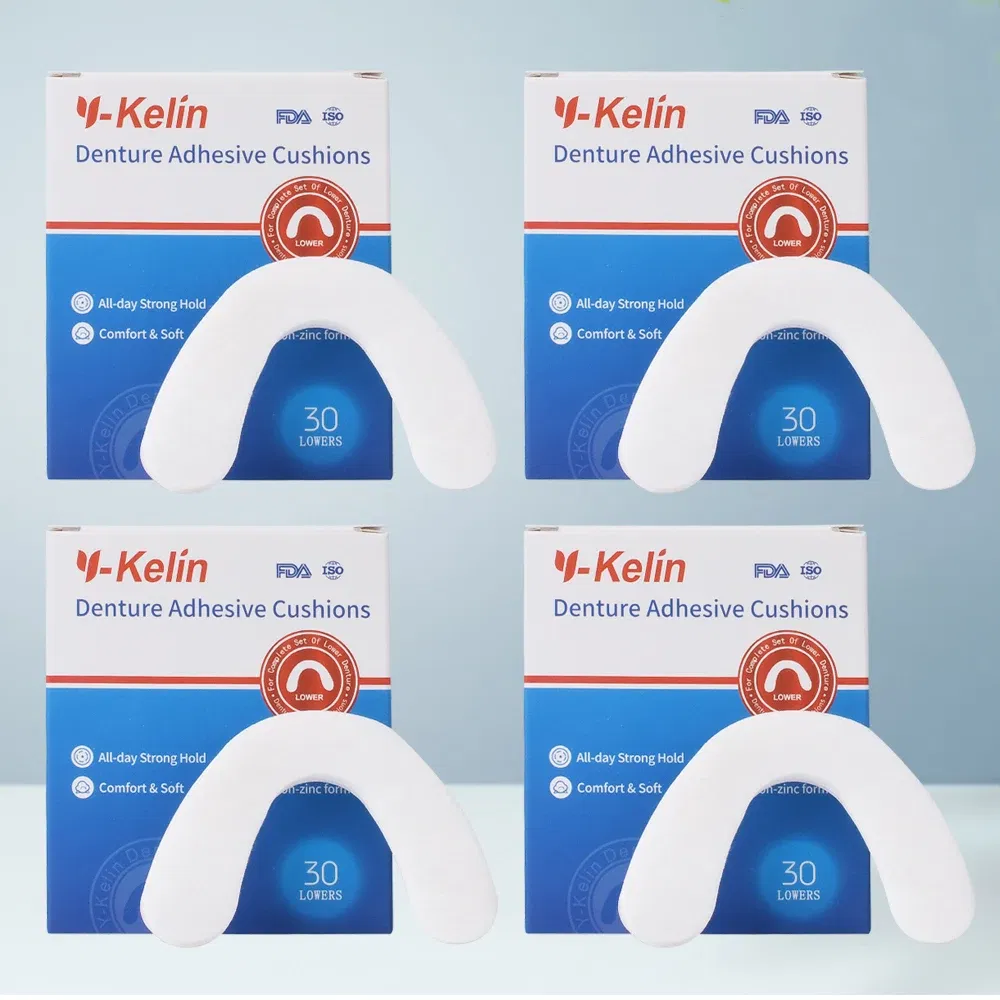 Color: green, Ships From: CHINA - Y-Kelin Denture Adhesive Cushion Lower 120 Pads (4 Pack)