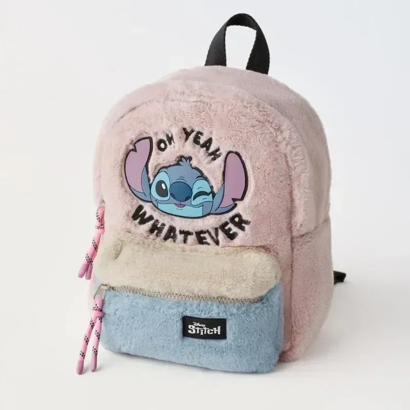 Color: GRAY - Disney New Mickey Cartoon Fashion Backpack Women's Minnie Canvas School Bag Boys and Girls Fashion Large Capacity Backpack