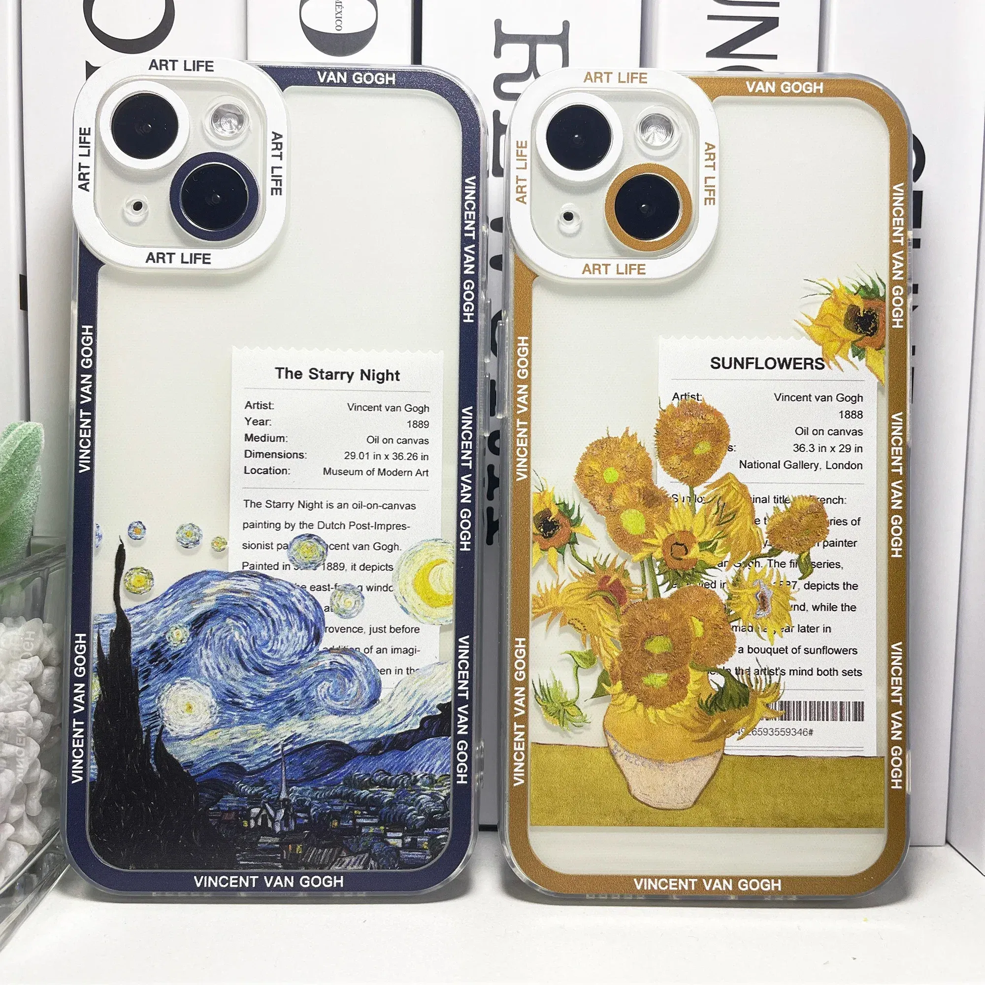 Color: Blue, Material: PP - Van Gogh Sunflowers The Starry Night Art Aesthetic Phone Case For Samsung Galaxy S10 S20 S21 S22 S23 S24 FE Plus Ultra Note 20