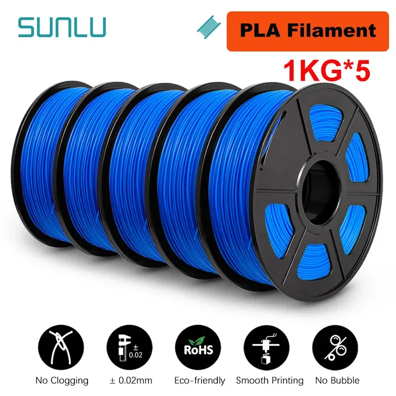 Color: Tran-Green, Ships From: CHINA - Top 5KG 3D PLA/PETG/PLA PLUS/Clear Filament 1.75mm 5Roll 1KG 3D Printer Neatly Wound 3D Filament for 3D Printer& 3D Pen