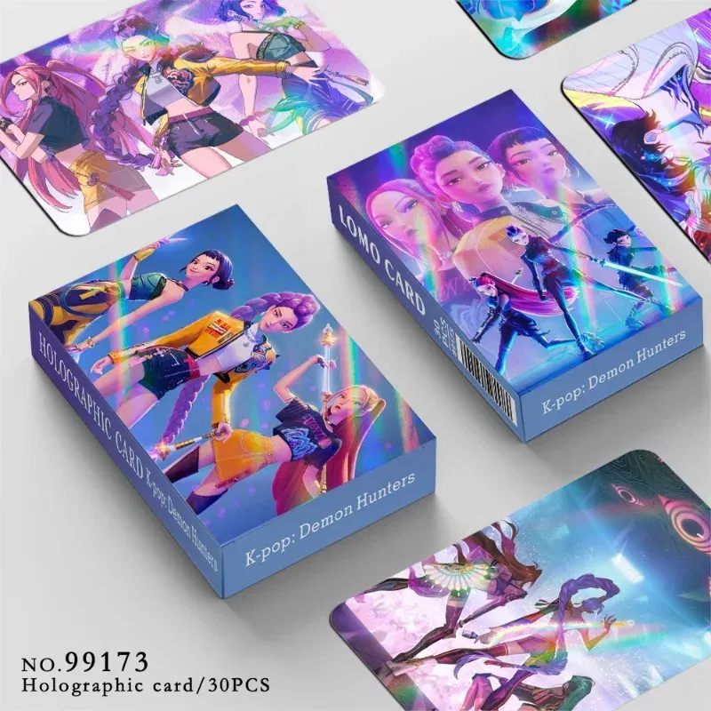Color: Red - Kpop Demon Hunters Cards Anime Cartoon Saja Boys Toys Kids Party Cosplay Game Card Collection Photos Perimeter Children Gifts